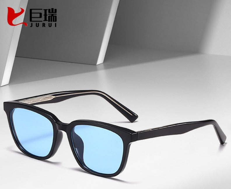 New trendy small square polarized sunglasses, fashionable tr frame, slimming sunglasses for taking pictures, gm sunglasses, sunglasses