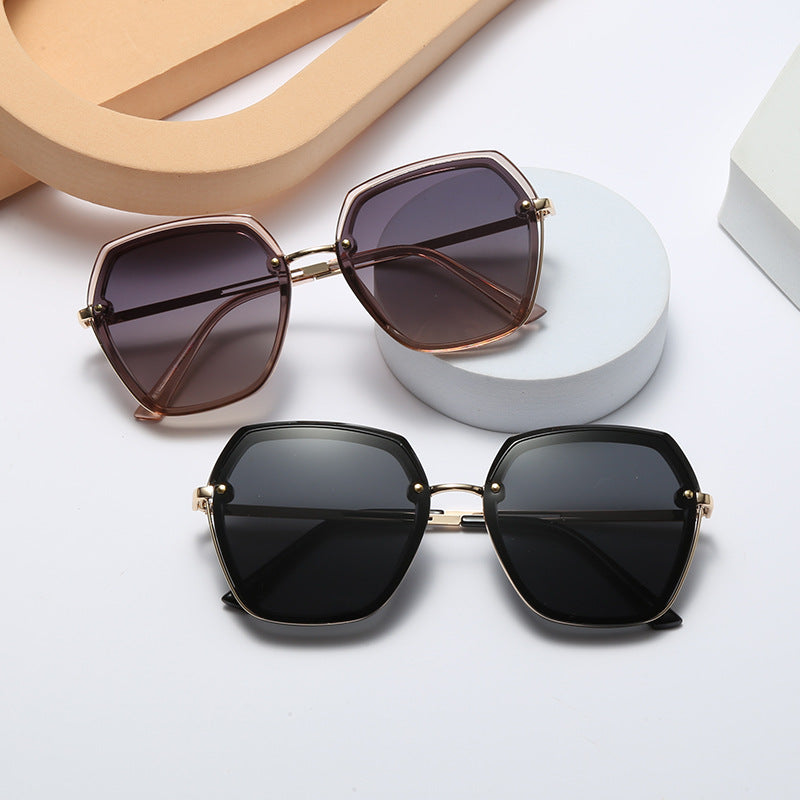 New Women's Polarized Sunglasses Version Trendy Retro Fashion Sunglasses Anti-UV Glasses