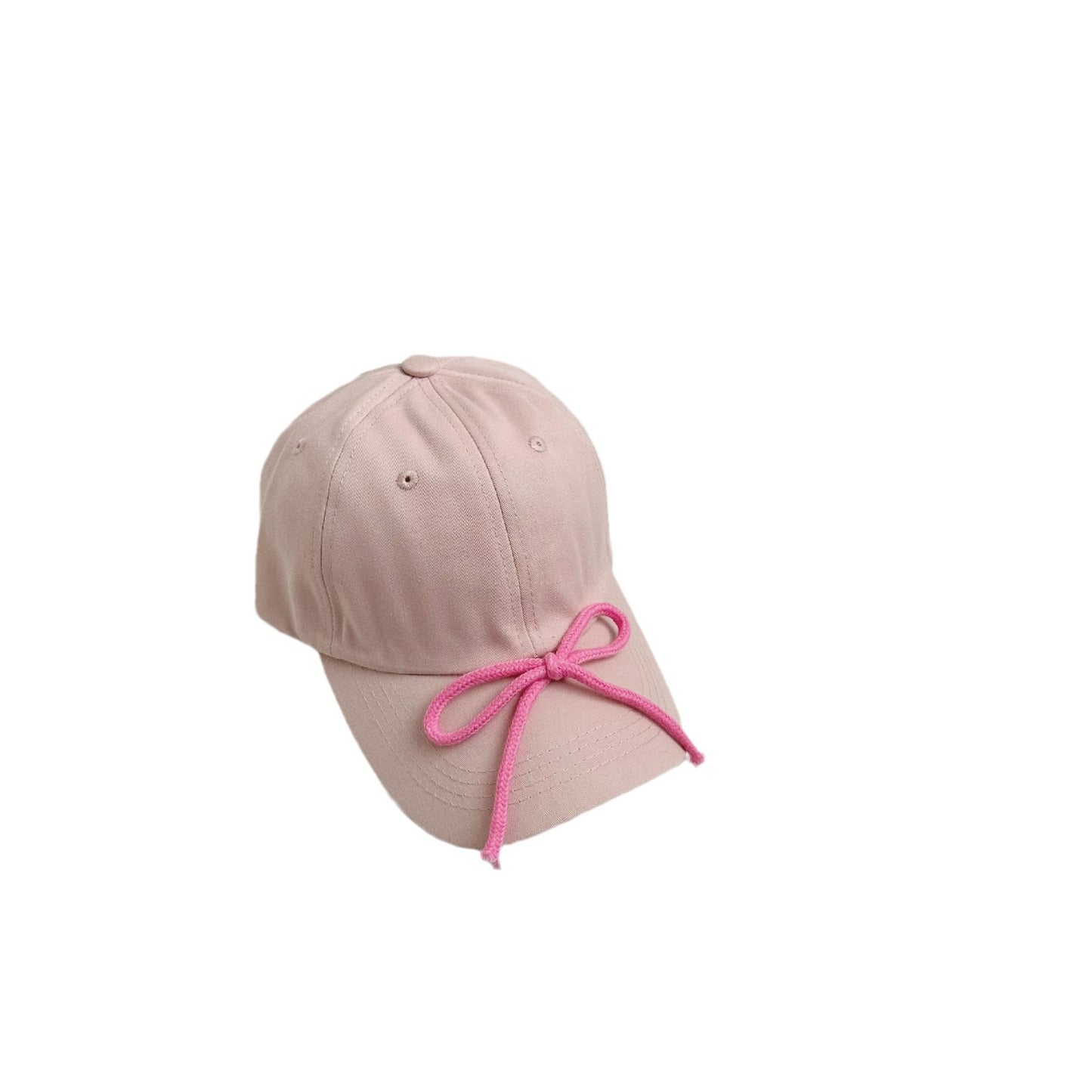 Candy color~Spring and summer trendy children's bow baseball caps for boys and girls, sunshade caps style sun protection hats