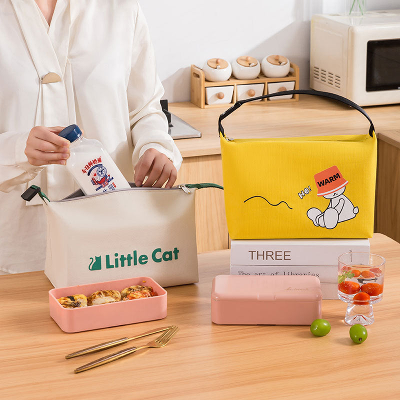 Good-Looking Portable Lunch Bag, Office Worker's Lunch Box Bag, Cute Student Insulated Bag, Lunch Bag With Rice