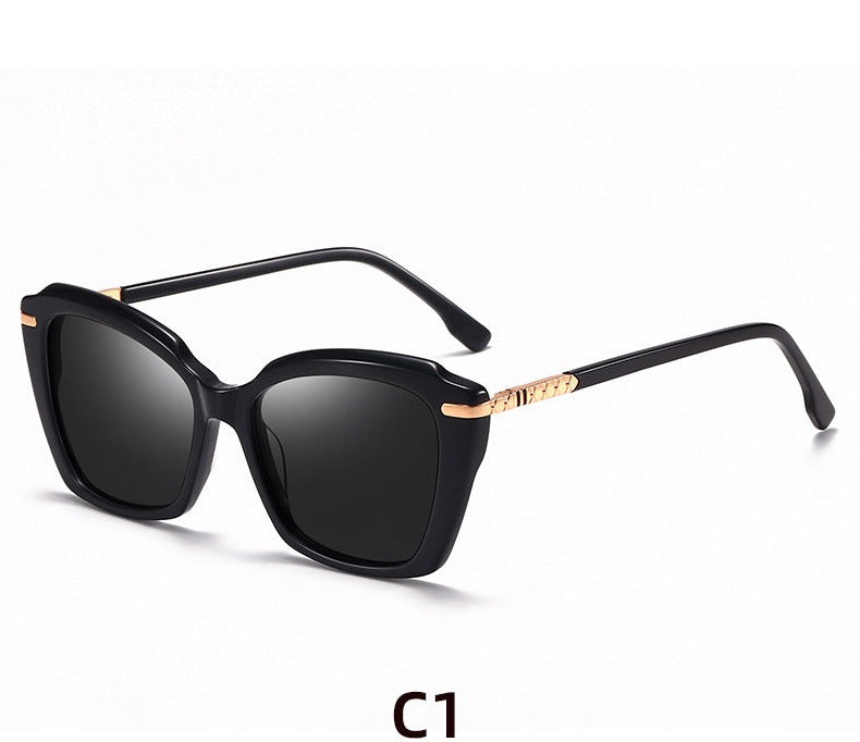 Cross-border trend large-frame men's sunglasses personalized driving sunshade polarized sunglasses for women
