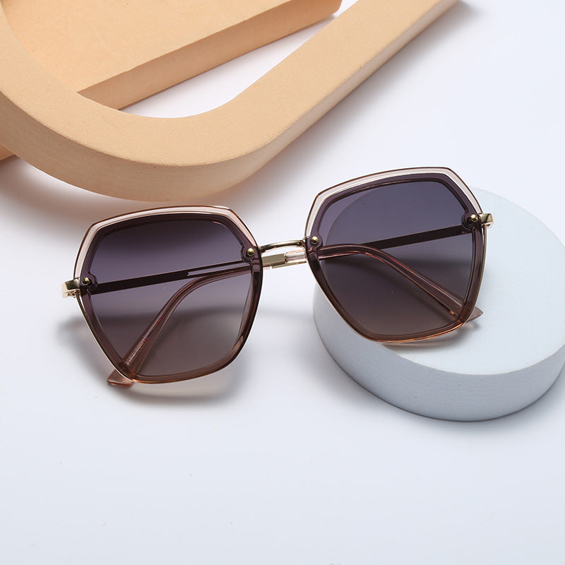 New Women's Polarized Sunglasses Version Trendy Retro Fashion Sunglasses Anti-UV Glasses