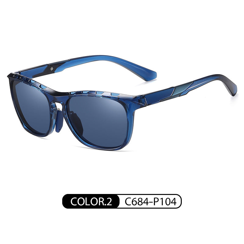 New sunglasses men's polarized sunglasses TR7516 with breathable holes casual sports style sunglasses