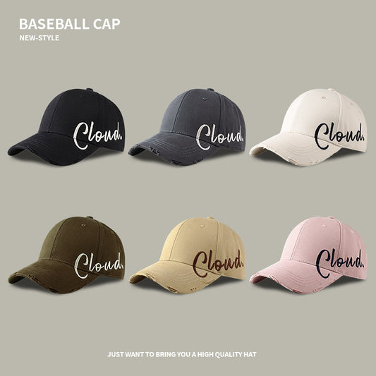 Designer personalized men's high-quality baseball cap style trendy versatile casual hat with face-shaped small peaked cap for women