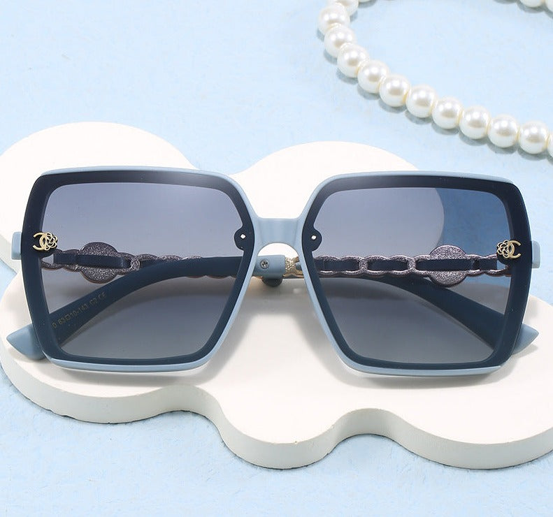 2024 New Polarized Sunglasses Women's Fashion Trend Douyin Live Broadcast Same Style Sunglasses Square No