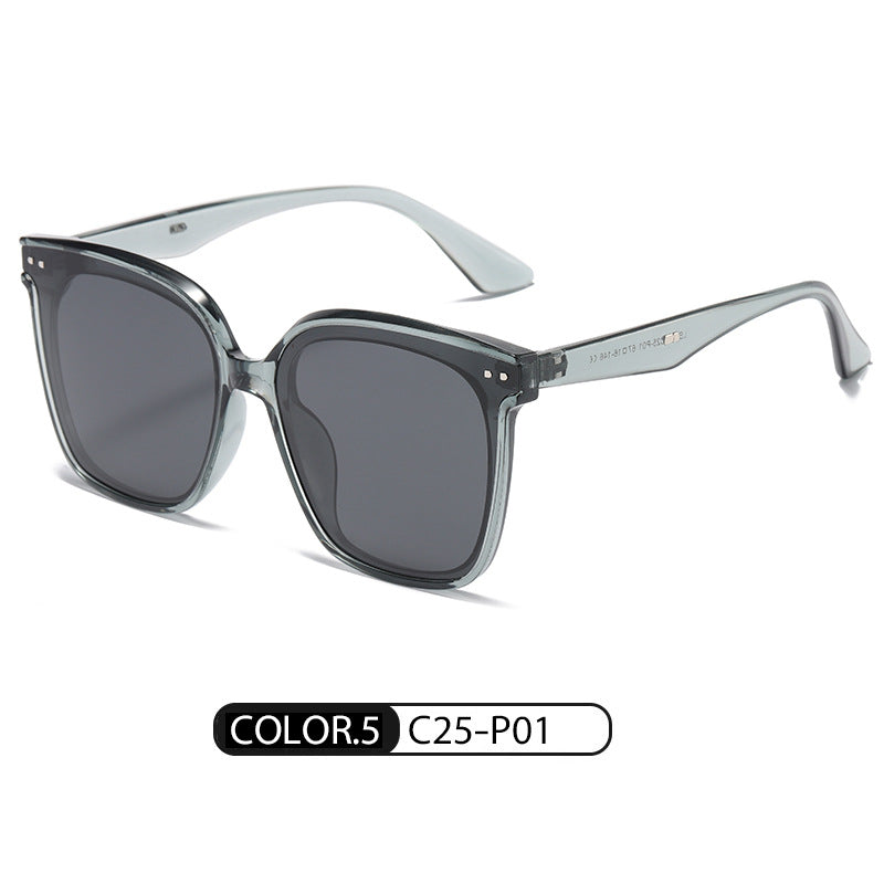 Douyin live broadcast gm same style polarized sunglasses fashionable square frame sunglasses 333 anti-glare sunglasses