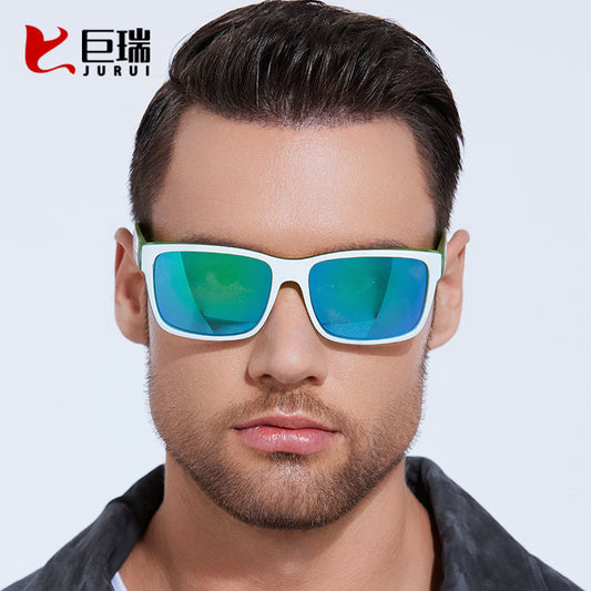 New sports sunglasses square outdoor colorful sunglasses HD polarized color changing driver's mirror KD505