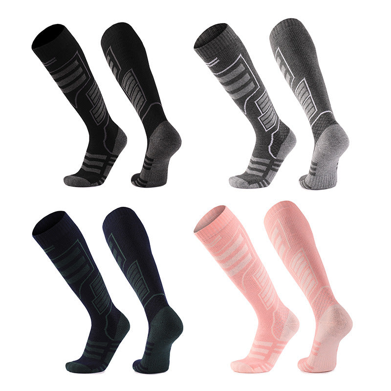 Autumn And Winter Thickened Thermal Socks Quick-Drying Merino Wool Socks Long Snow Socks Non-Slip Wear-Resistant Ski Socks