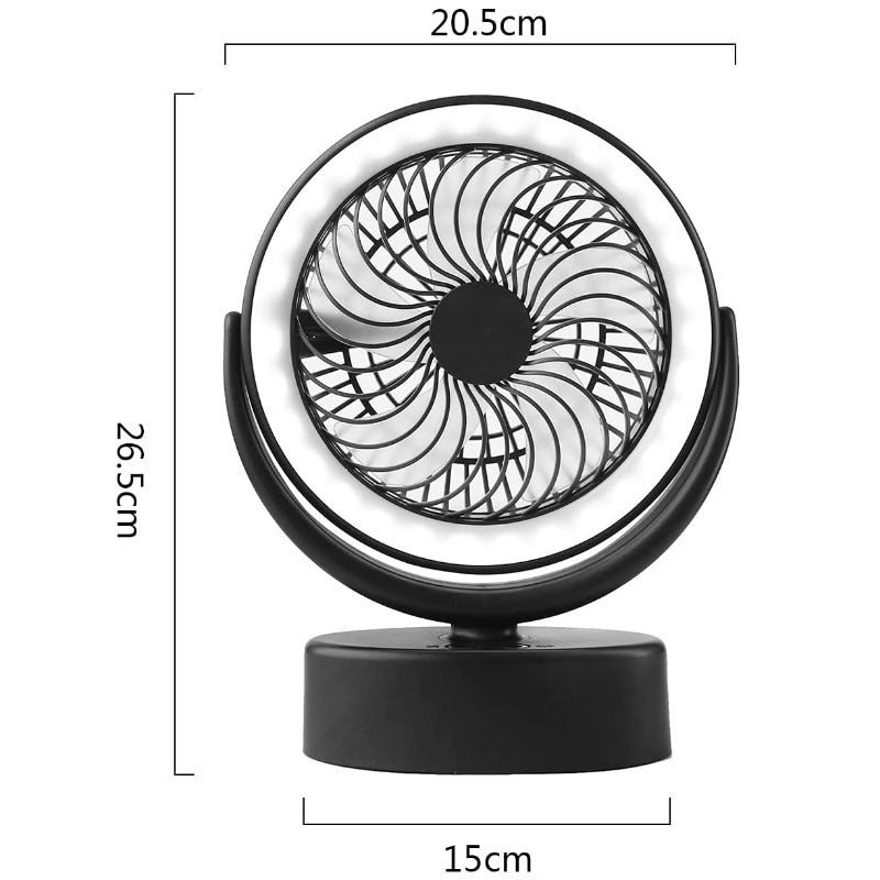 New Smart Charging Camping Fan Light Outdoor Mobile Power Camping Tent Silent Cooling Fan