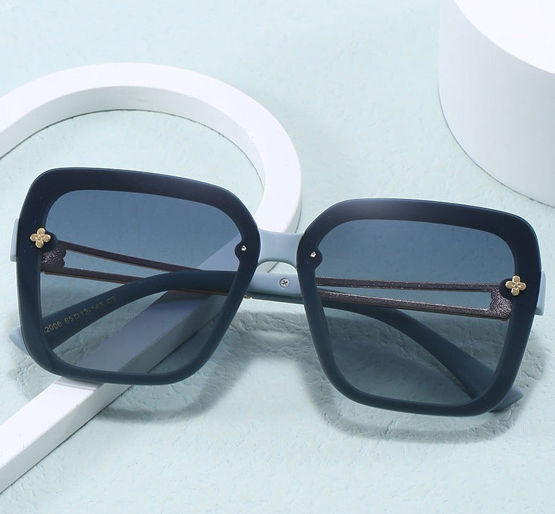 24 new square high-end light luxury style sunglasses style fashion trend women's polarized sunglasses anti-UV