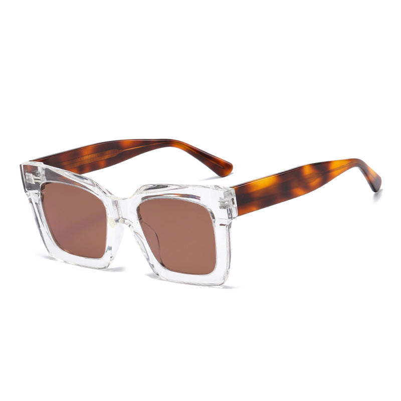 Fashion printed tr frame sunglasses trendy street photography polarized sunglasses women's personalized wear sunglasses