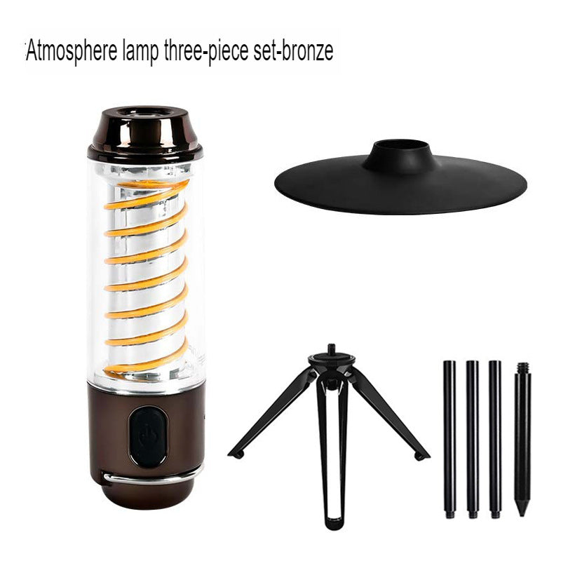 Camping light waterproof emergency flashlight USB charging camp light tent atmosphere light camping lighting outdoor light