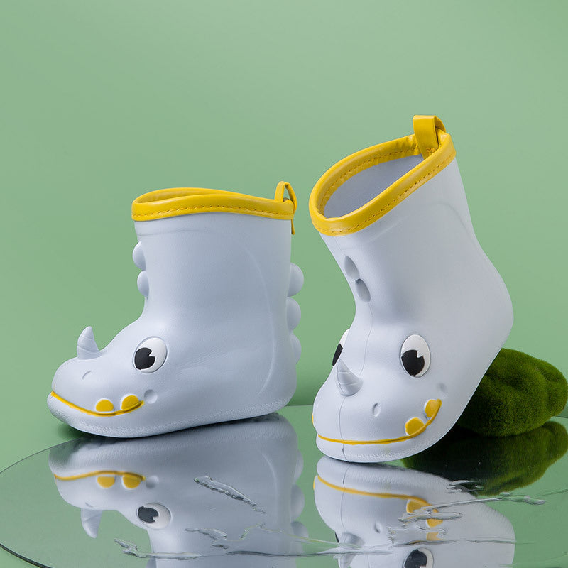 Children's rain boots, baby rain gear, rain boots, cartoon waterproof middle-aged water shoes, kindergarten cartoon children's rain boots