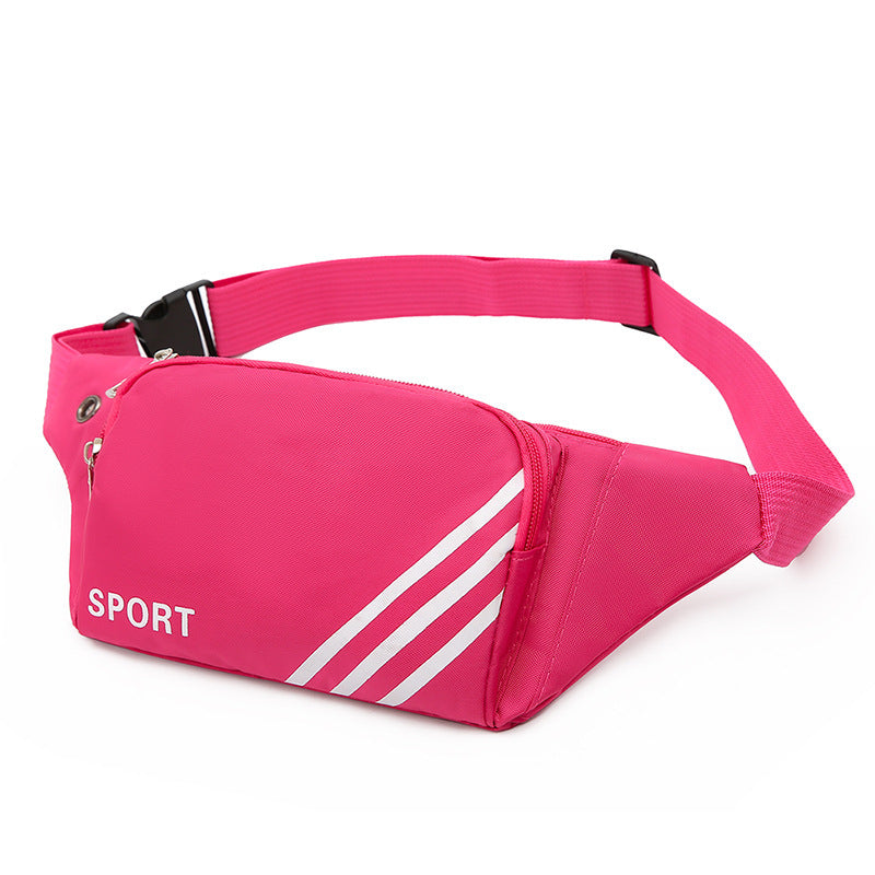 New Running Sports Men's Waist Bag Fashion Women's Cross-Body Chest Bag Change Cashier Mobile Phone Bag