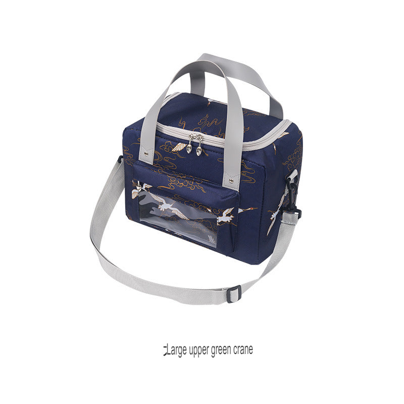 Lunch Bag Oxford Cloth Thermal Bag Student Portable Lunch Bag Outdoor Picnic Lunch Box Bag