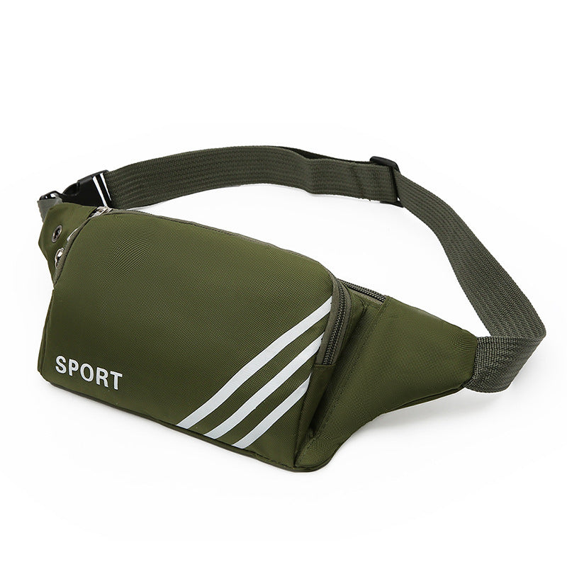 New Running Sports Men's Waist Bag Fashion Women's Cross-Body Chest Bag Change Cashier Mobile Phone Bag