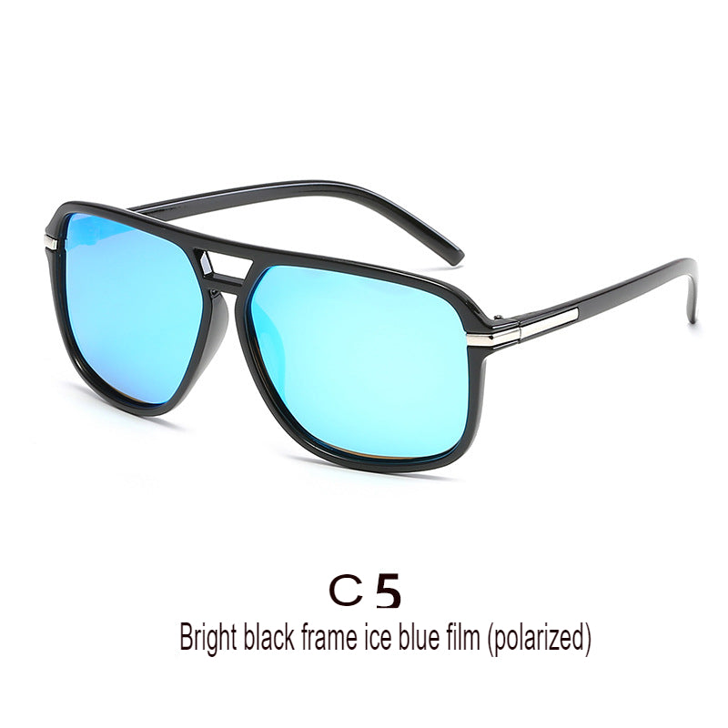 Sports Sunglasses, Anti-Uv, Fashionable Men's And Women's Retro Large Frame Sunglasses