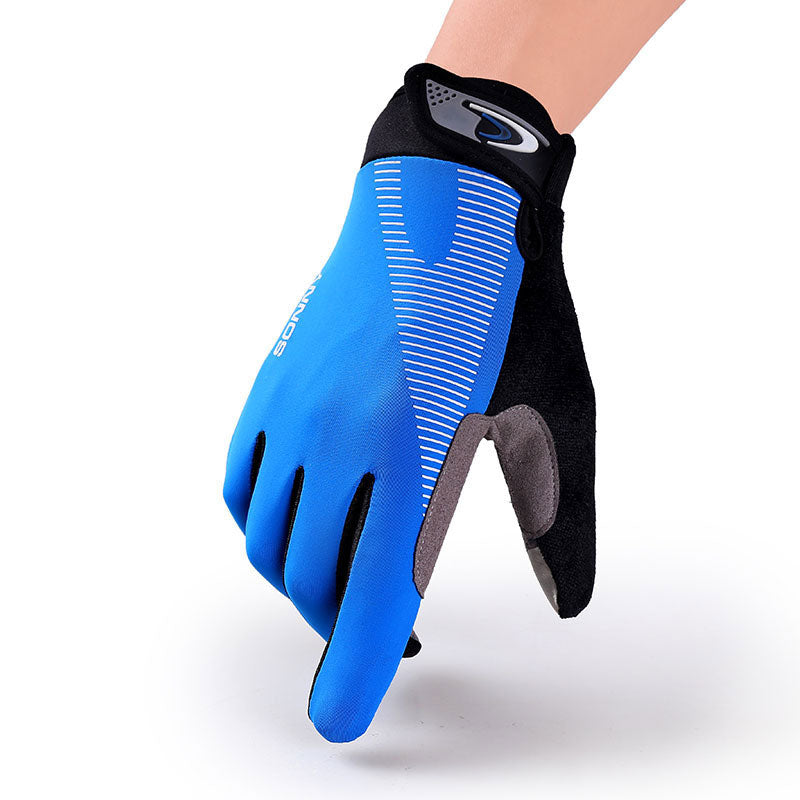 Summer Thin Breathable Cycling Sports Fitness Sun Protection Mountain Climbing Long Finger Gloves For Men And Women.