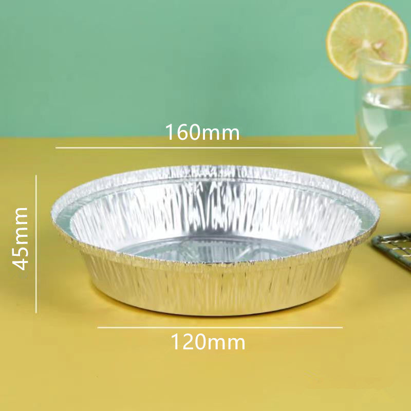 Air Fryer Special Tin Foil Tray Household Round Tin Foil Box Baking Tray Aluminum Foil Box Tin Foil Bowl