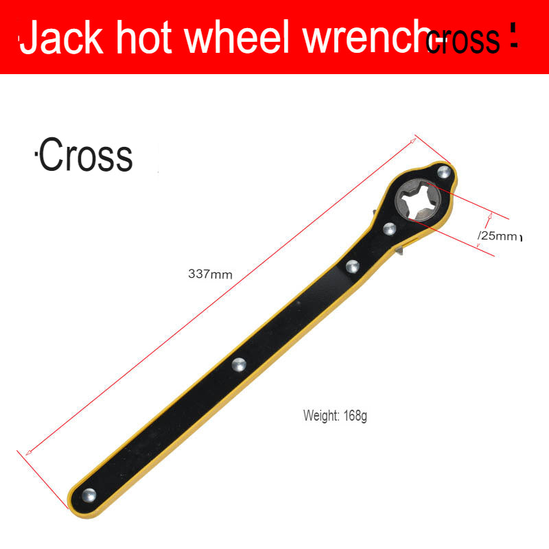 Jack Labor-Saving Wrench Car Tire Rocker Repair Universal Tool Manual Ratchet Wrench