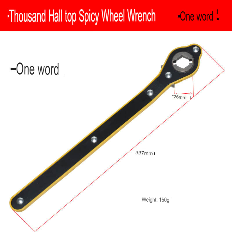 Jack Labor-Saving Wrench Car Tire Rocker Repair Universal Tool Manual Ratchet Wrench