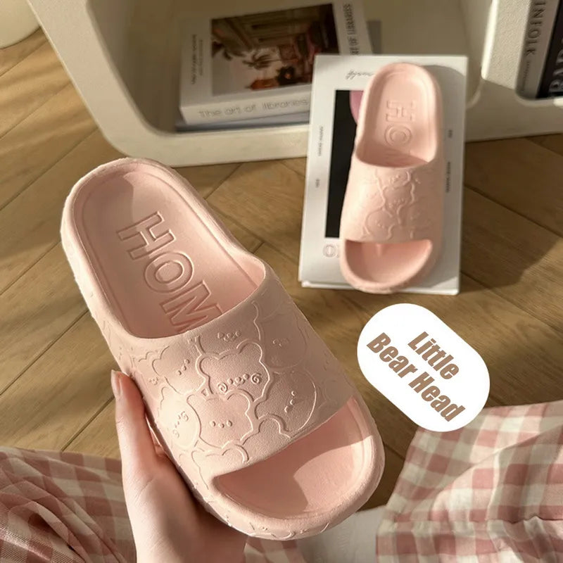 Men Cloud Slippers Thick Sole Sandals Summer Beach Slides Couple Anti-Slip Home Slipper - MSL50271