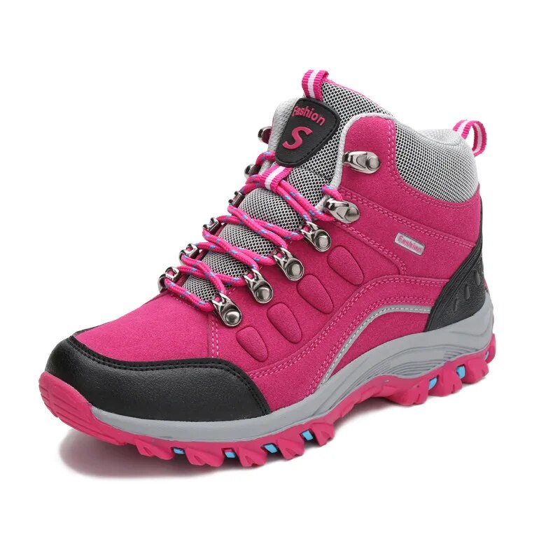 Women Outdoor Hiking Mountain Shoes Camping Climb Footwear Outdoor Walking Trainers Anti-slip Sneakers - WHS50179