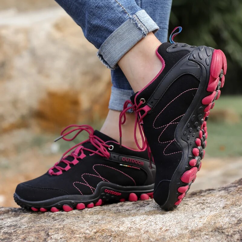 Women Summer Hiking Mountain Climbing Sneakers Fashion Non-slip Hunting Hike Shoes - WHS50202