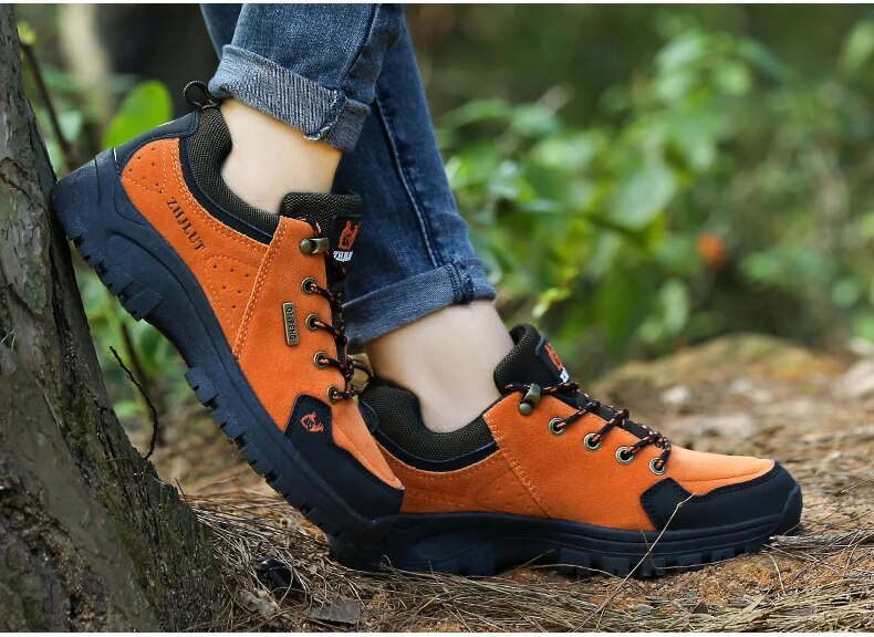 Women Summer Winter Classics Hiking Shoes Leather Sneakers Trendy Comfortable Waterproof Shoes - WHS50185