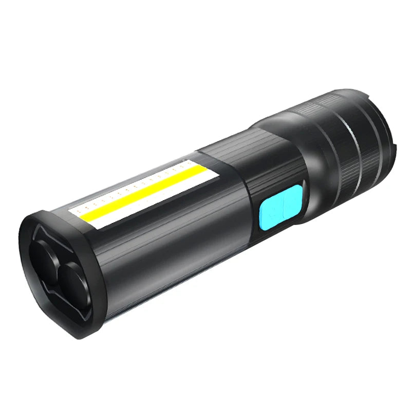 New Ak47 Multifunctional Night Riding Camping Light Rechargeable Cob Multifunctional Bright Flashlight Led Super Bright Outdoor