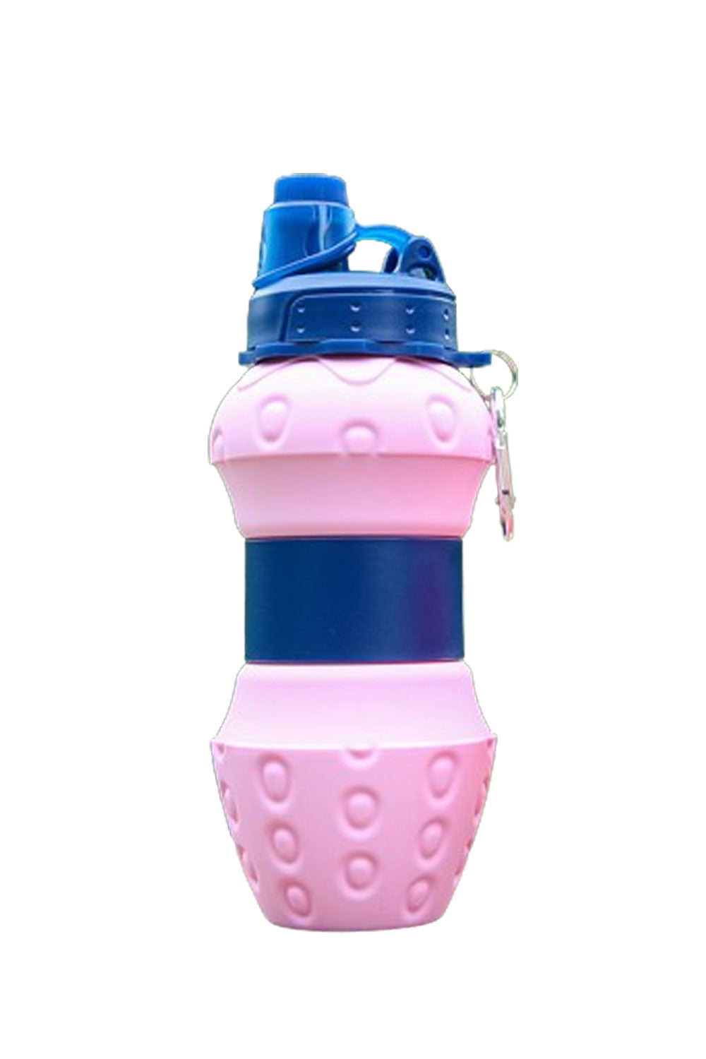 New Product Platinum Silicone Folding Children's Sports Water Bottle Strawberry Telescopic Water Bottle Water Bottle