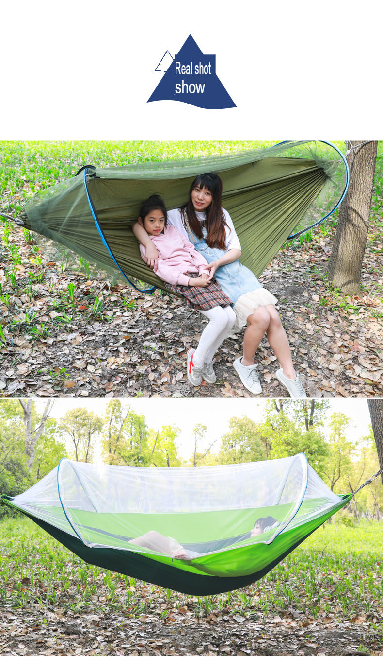 Parachute cloth hanging sheets double mosquito net hammock outdoor swing indoor bedroom hammock summer anti-mosquito