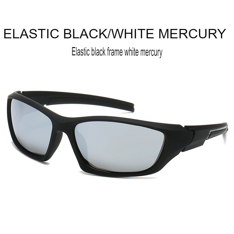 Outdoor sports polarized sunglasses, trendy men's driving anti-glare sunglasses, small frame anti-UV glasses