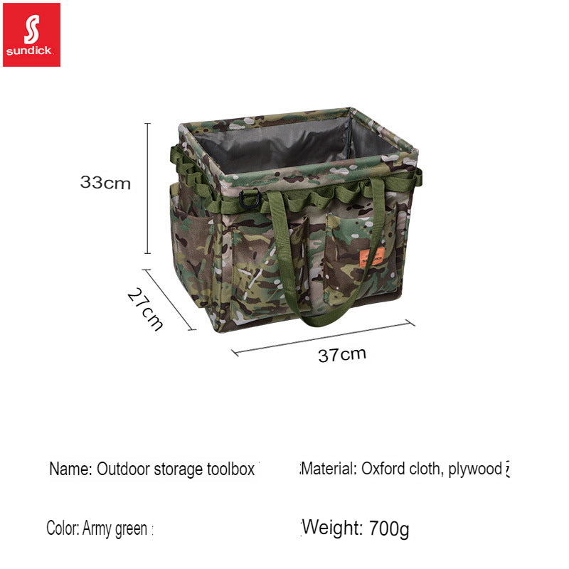 Mountain customer outdoor folding storage open box camping storage tool bag handbag home shopping bag firewood bag