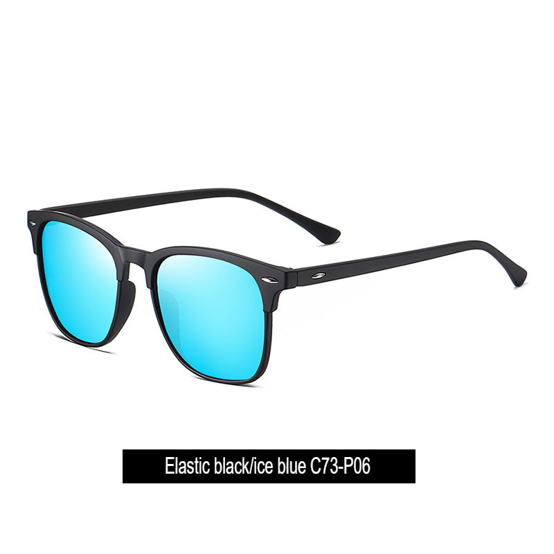 New polarized sunglasses, classic retro men's sunglasses.