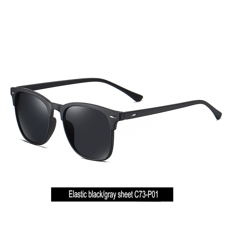 New polarized sunglasses, classic retro men's sunglasses.