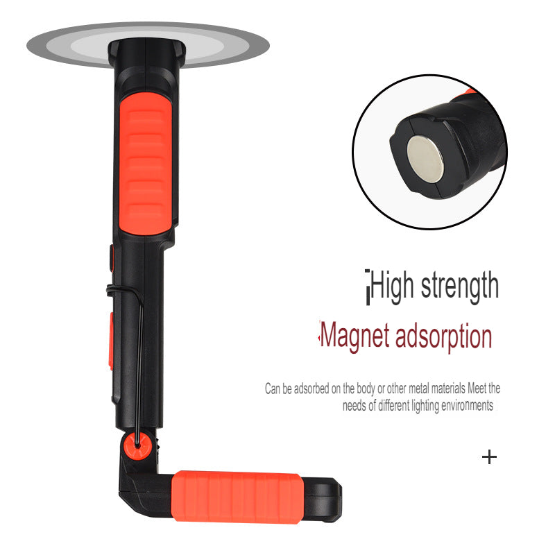 Multifunctional maintenance emergency lighting car inspection light handheld magnet USB charging dual power work light