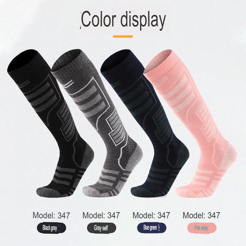 Autumn And Winter Thickened Thermal Socks Quick-Drying Merino Wool Socks Long Snow Socks Non-Slip Wear-Resistant Ski Socks