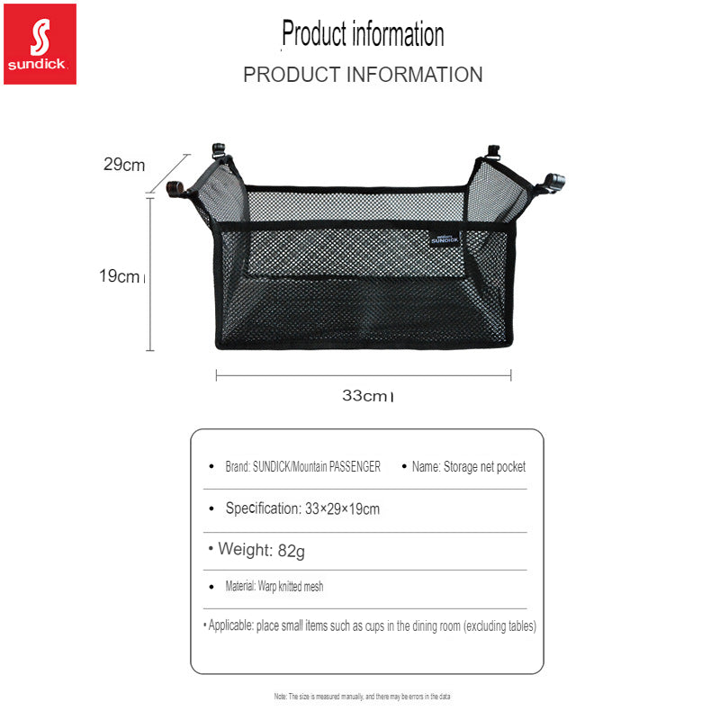 Mountain customer outdoor folding table storage net pocket camping table mesh cloth barbecue picnic light table tactical table accessories