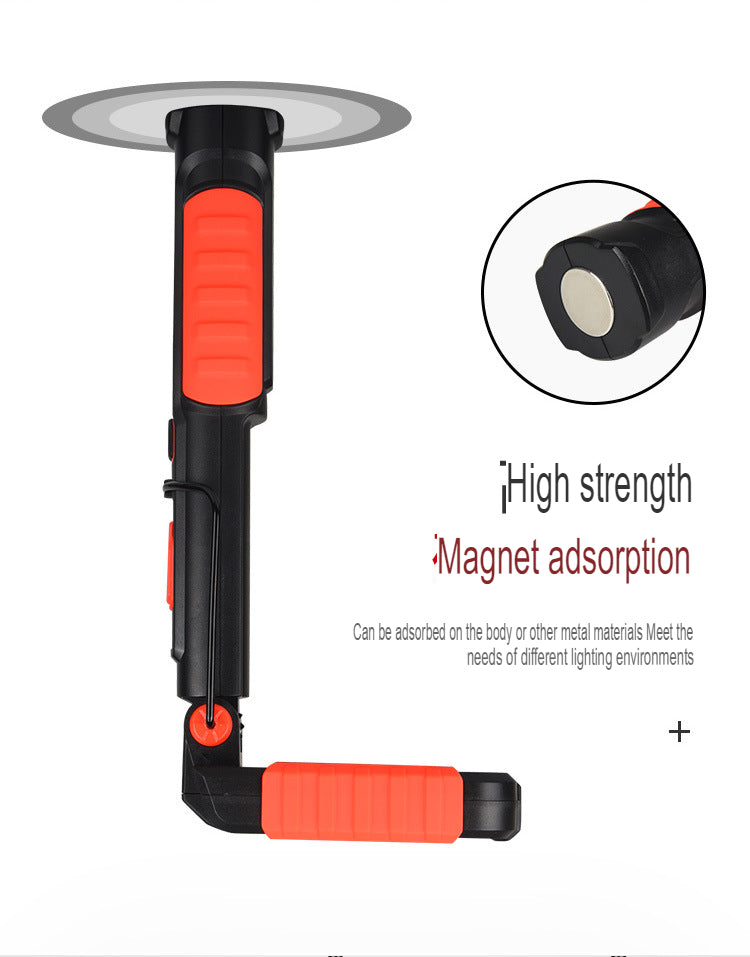 Multifunctional maintenance emergency lighting car inspection light handheld magnet USB charging dual power work light