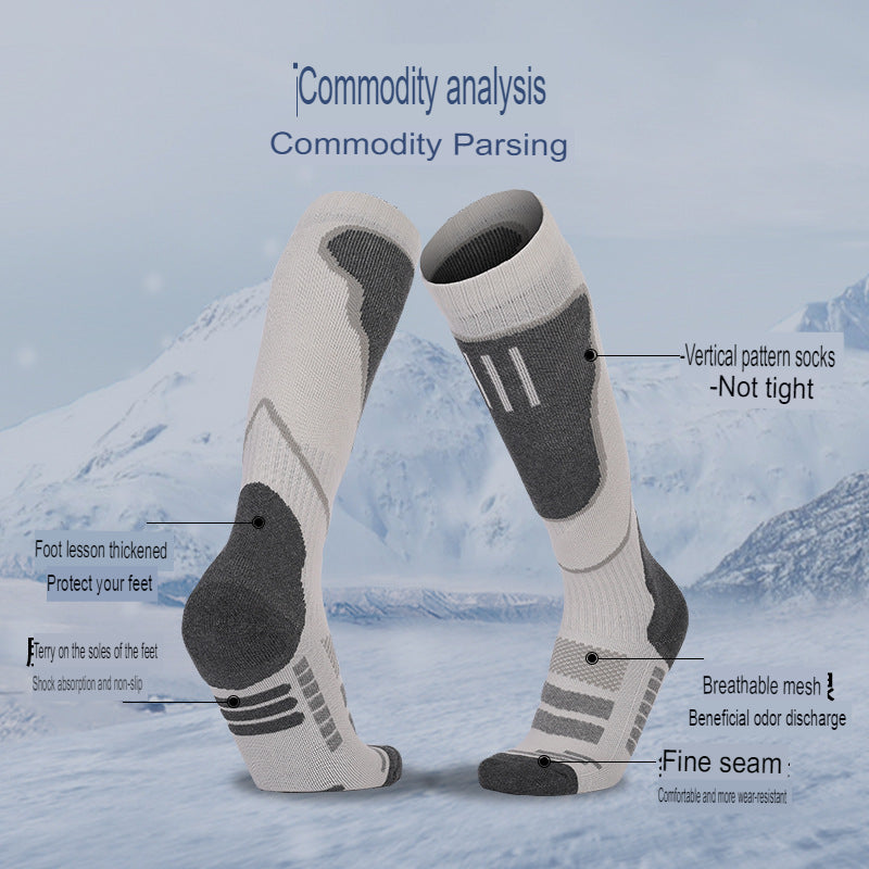 Winter thickened warm ski socks for men and women winter towel socks high mountaineering snow socks sports socks high