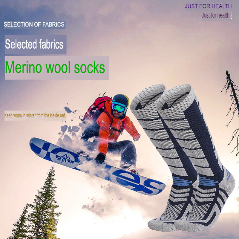 Cashmere socks, merino wool socks, autumn and winter snow socks, high socks, outdoor ski socks, mountaineering sports